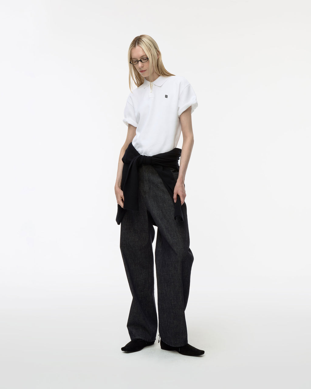 Ader Error - Sig; BL Tag polo t-shirt 02 (Off White) product image 1 | TRAB K-Fashion Australia