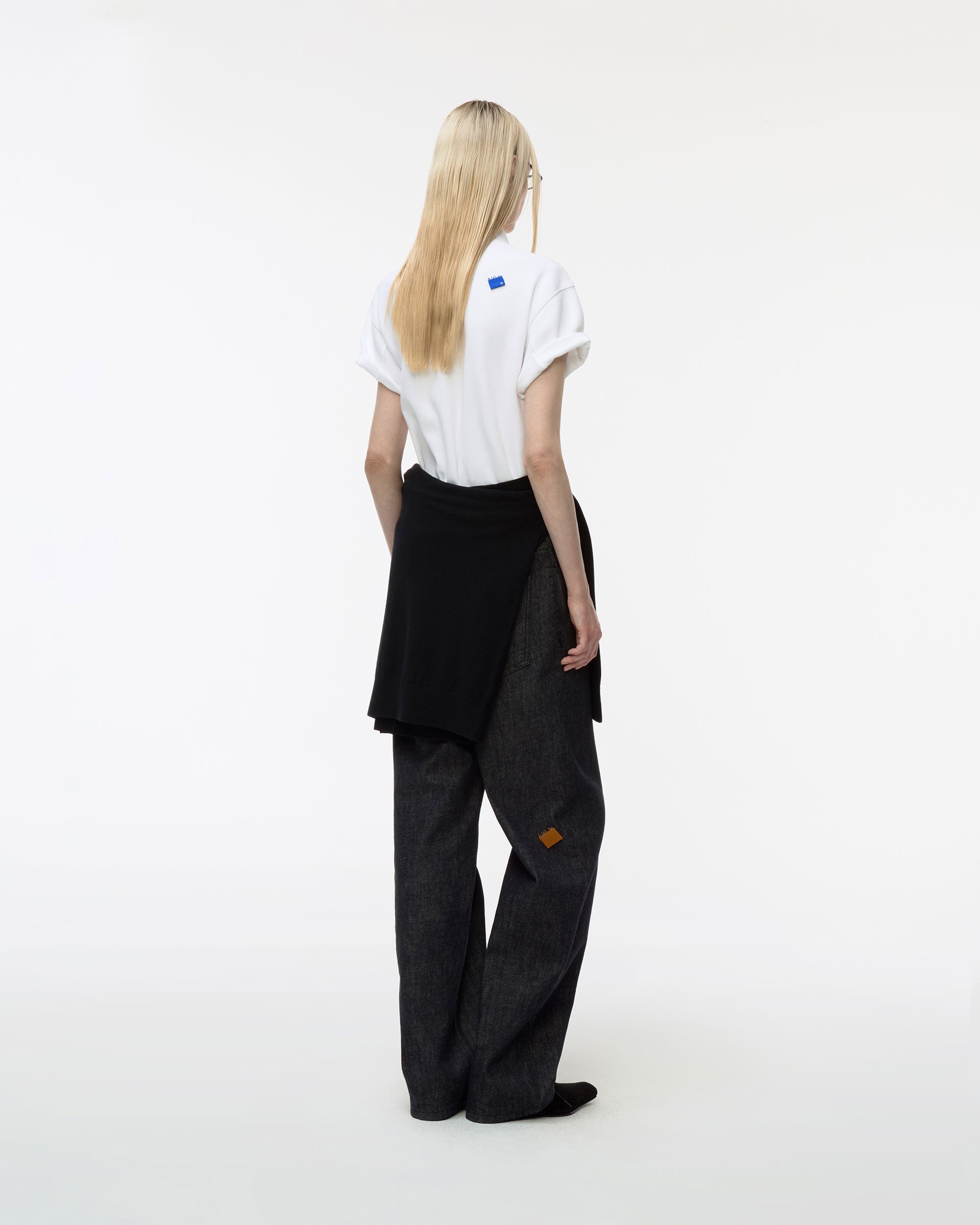 Ader Error - Sig; BL Tag polo t-shirt 02 (Off White) product image 3 | TRAB K-Fashion Australia