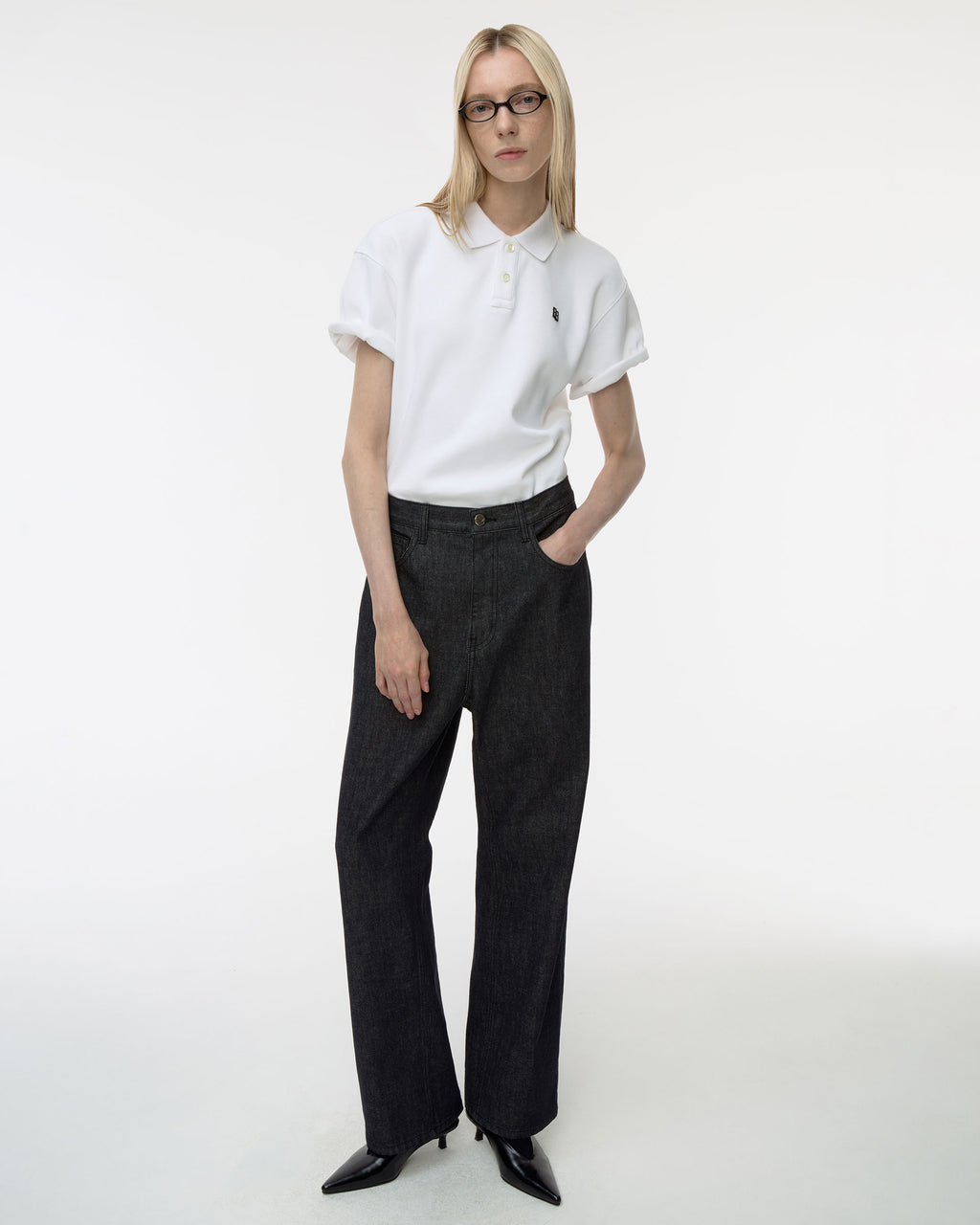 Ader Error - Sig; BL Tag polo t-shirt 02 (Off White) product image 4 | TRAB K-Fashion Australia