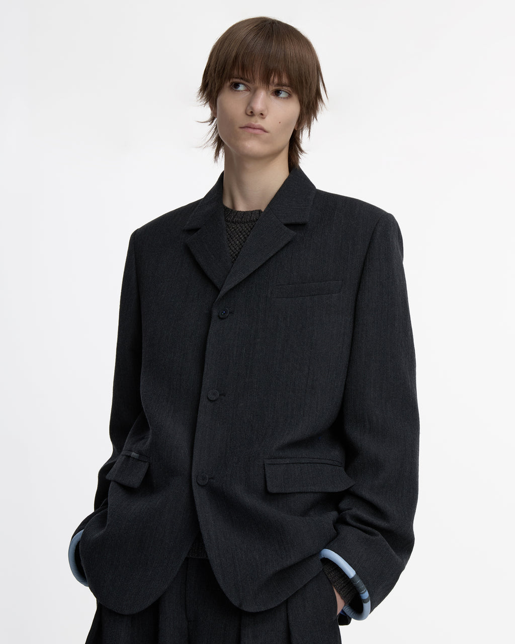Ader Error - Blazer Product. 1 (Charcoal) product image 5 | TRAB K-Fashion Australia