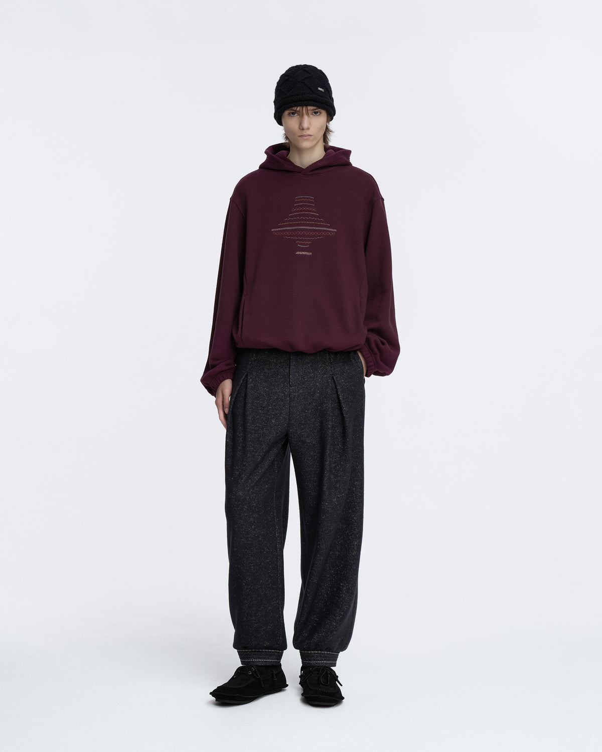 Ader Error - Hoodie Product. 19 (Burgundy) product image 1 | TRAB K-Fashion Australia
