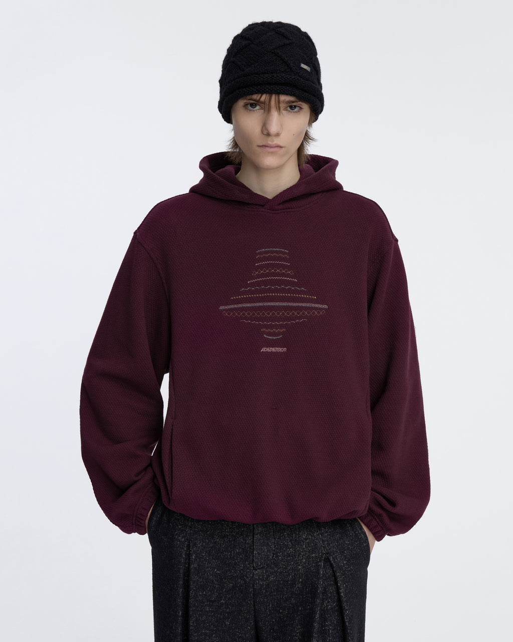 Ader Error - Hoodie Product. 19 (Burgundy) product image 5 | TRAB K-Fashion Australia