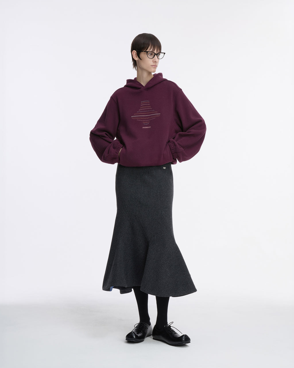 Ader Error - Hoodie Product. 19 (Burgundy) product image 6 | TRAB K-Fashion Australia