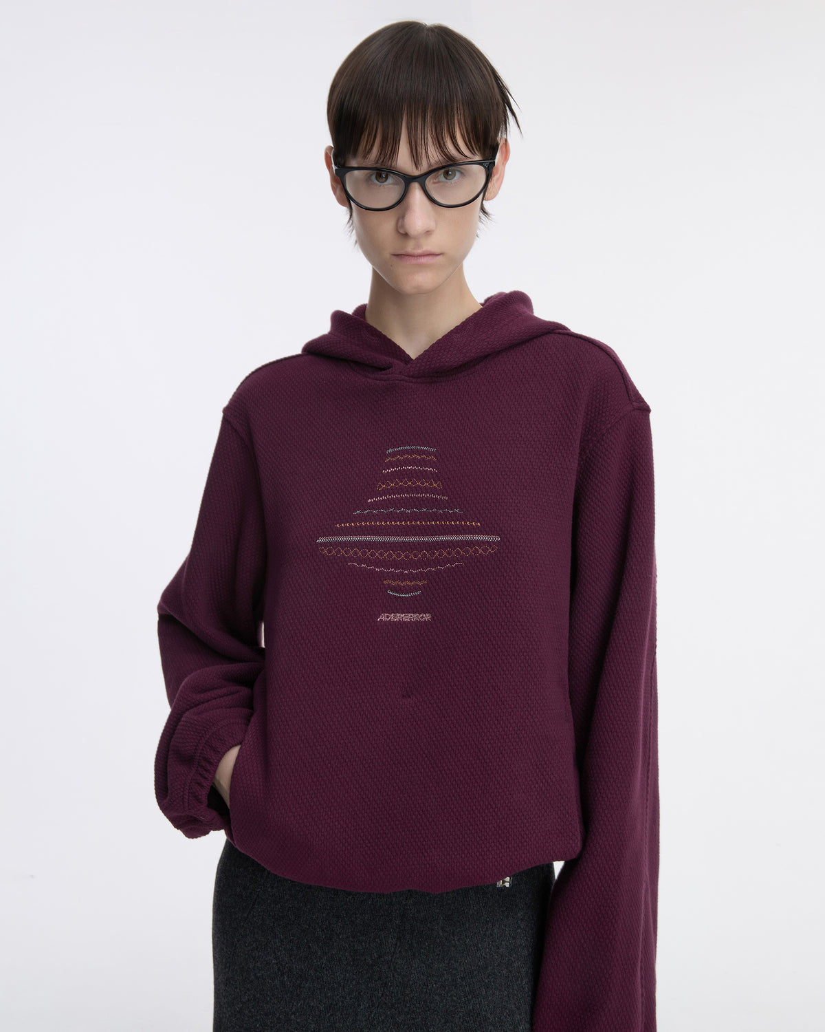 Ader Error - Hoodie Product. 19 (Burgundy) product image 10 | TRAB K-Fashion Australia