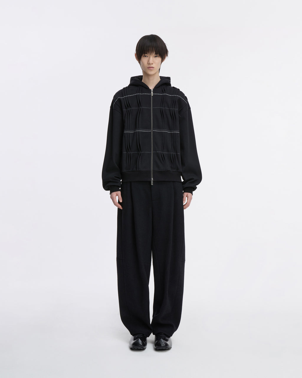 Ader Error - Hoodie zip-up Product. 20 (Noir) product image 2 | TRAB K-Fashion Australia
