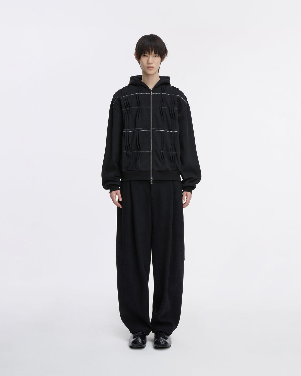 Ader Error - Hoodie zip-up Product. 20 (Noir) product image 2 | TRAB K-Fashion Australia