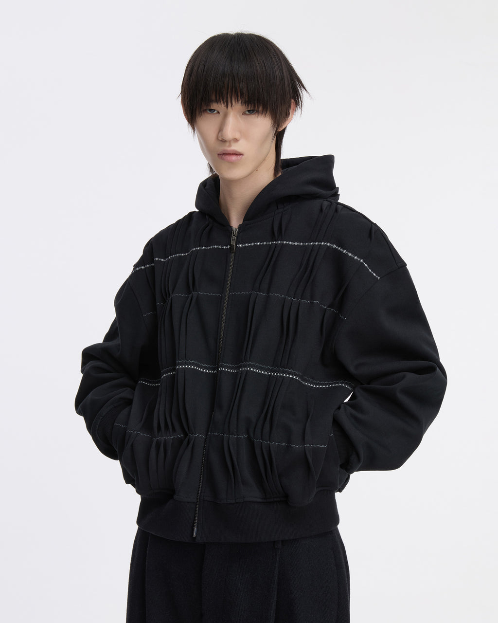 Ader Error - Hoodie zip-up Product. 20 (Noir) product image 4 | TRAB K-Fashion Australia