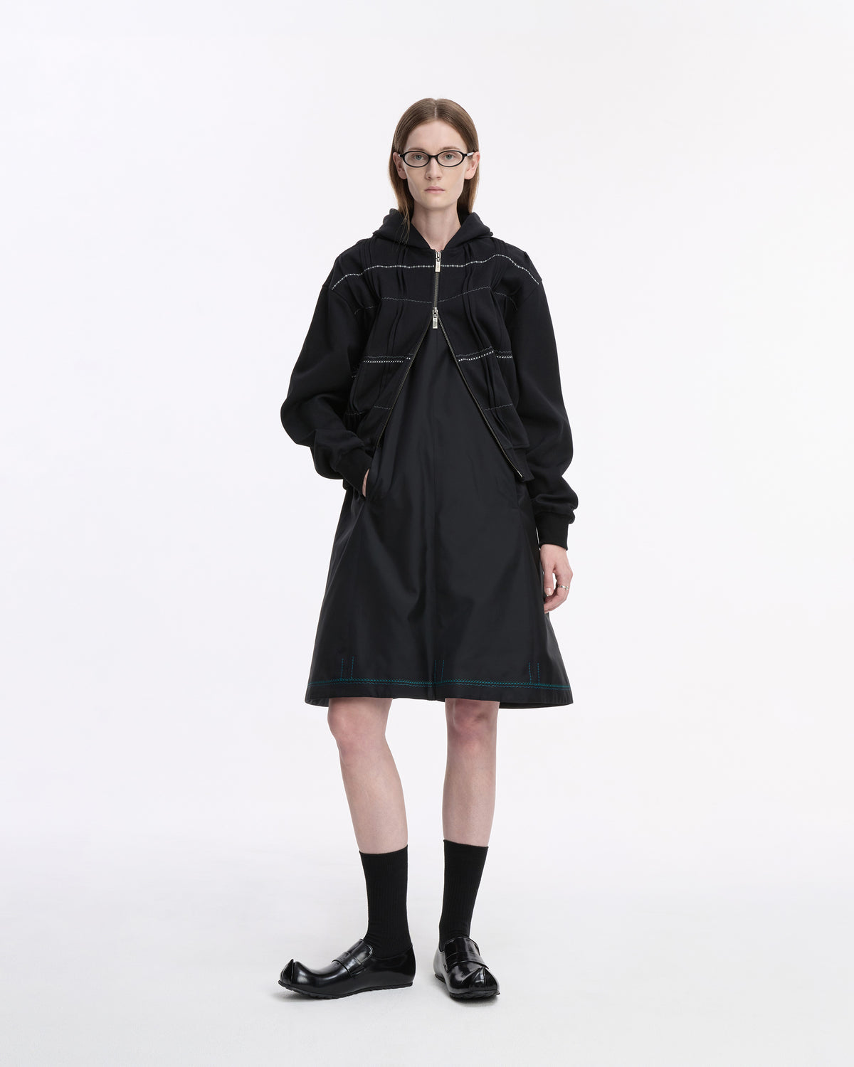 Ader Error - Hoodie zip-up Product. 20 (Noir) product image 5 | TRAB K-Fashion Australia