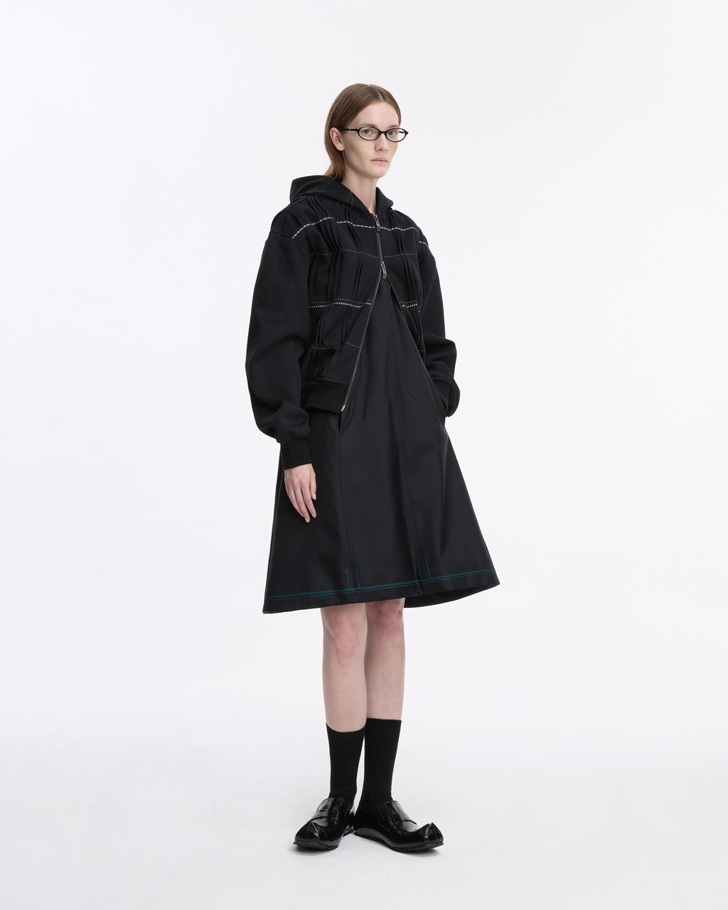 Ader Error - Hoodie zip-up Product. 20 (Noir) product image 8 | TRAB K-Fashion Australia