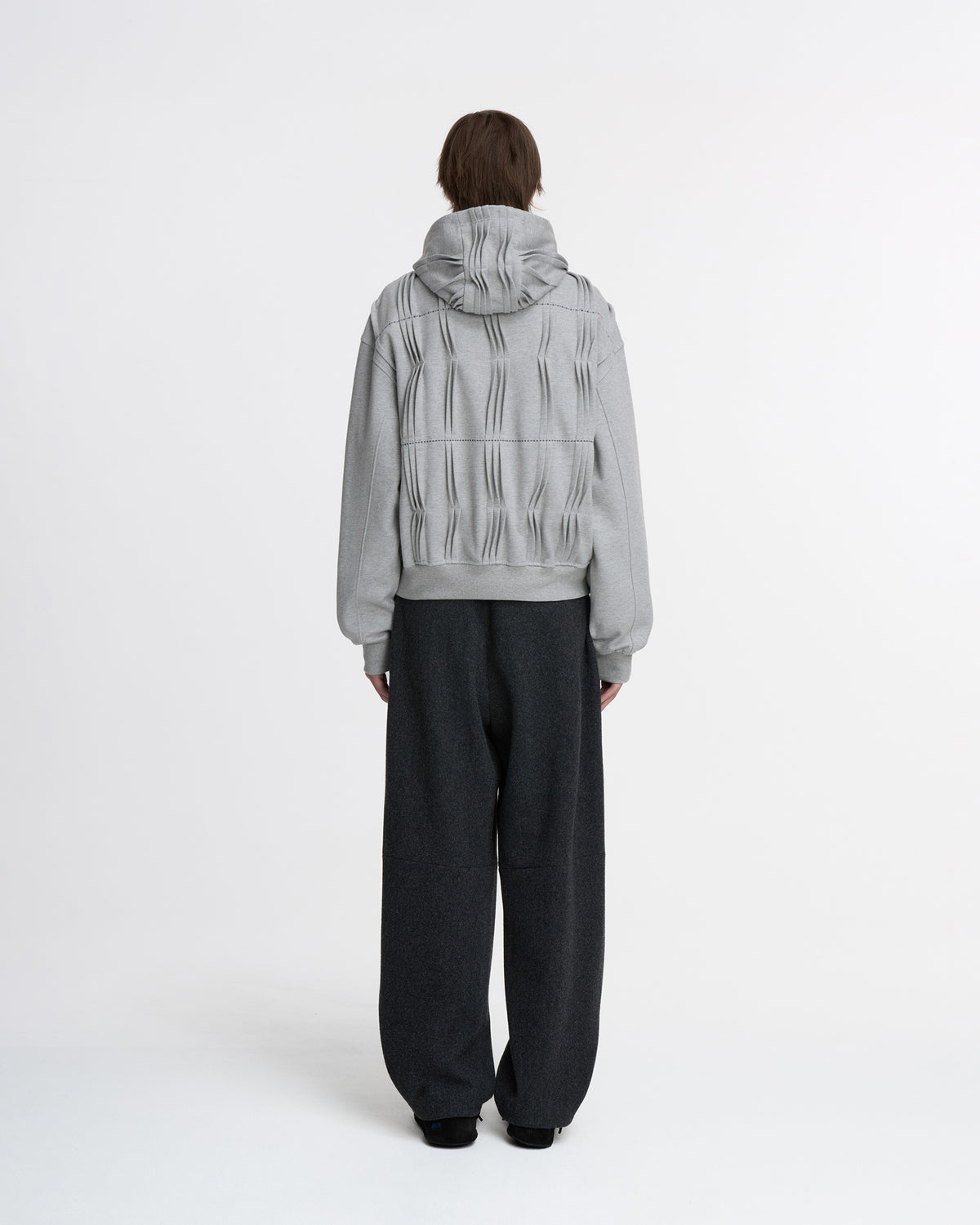 Ader Error - Hoodie zip-up Product. 20 (Grey) product image 3 | TRAB K-Fashion Australia