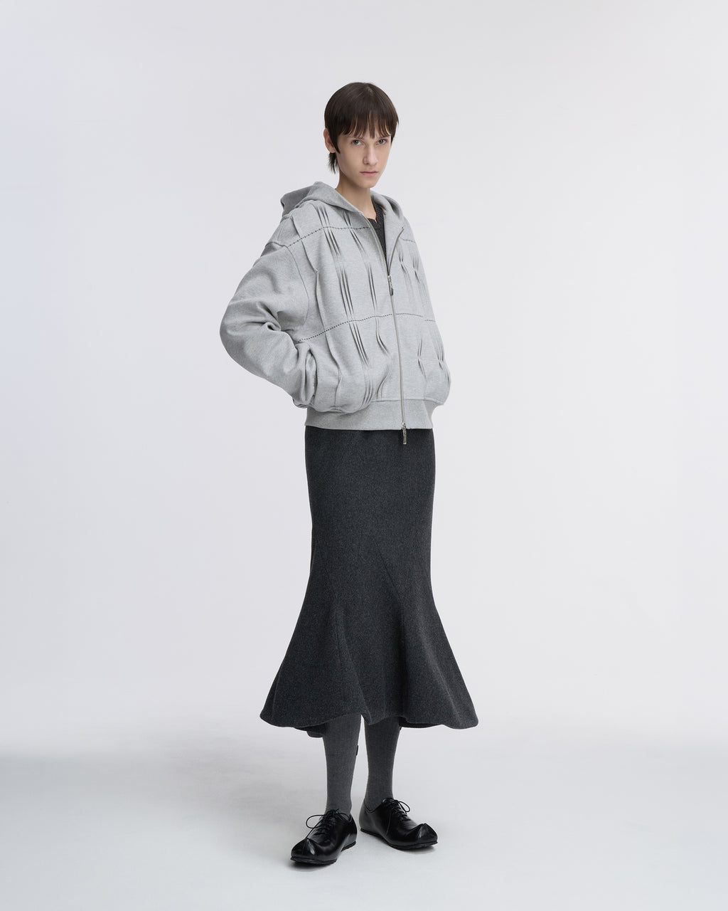 Ader Error - Hoodie zip-up Product. 20 (Grey) product image 5 | TRAB K-Fashion Australia