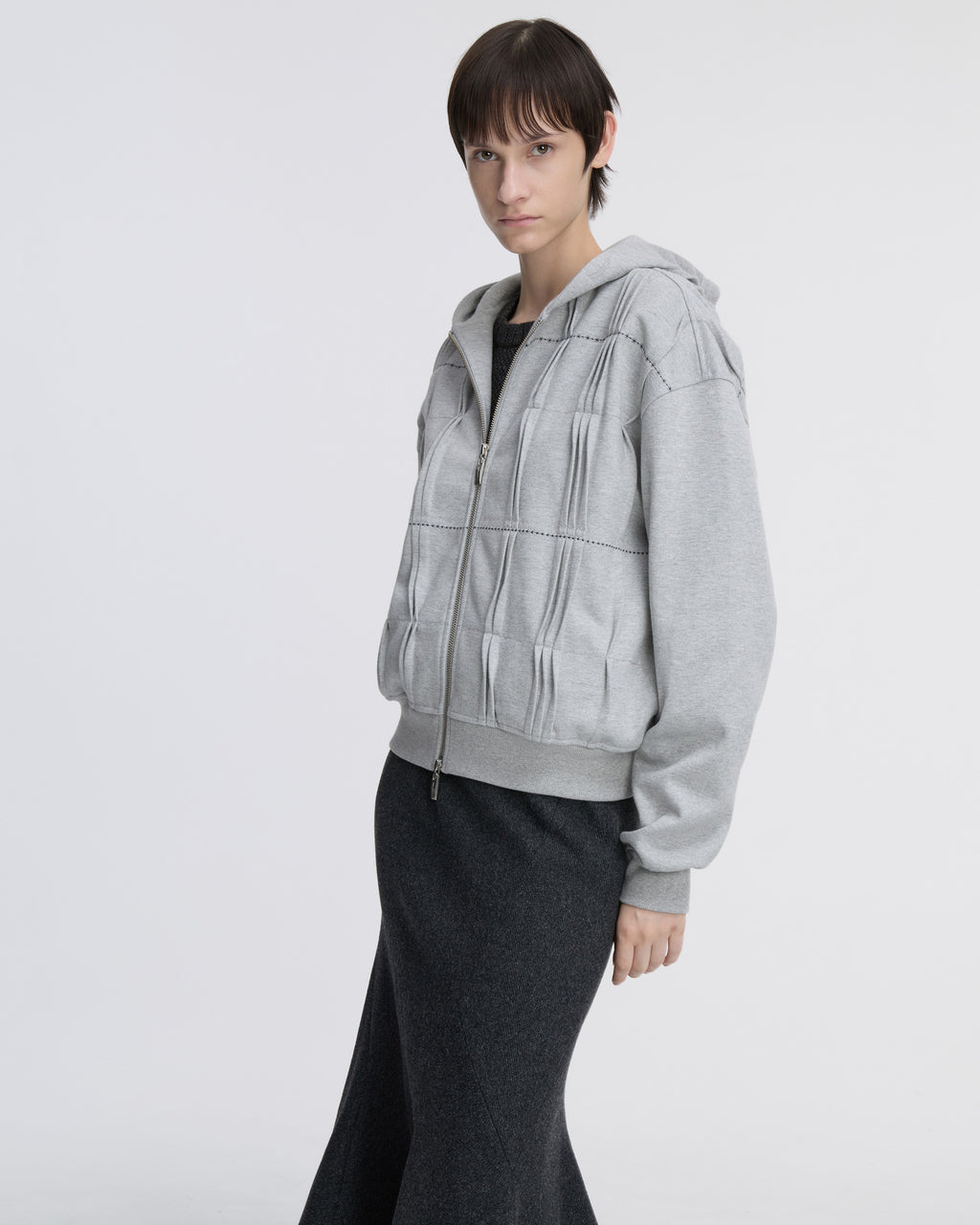 Ader Error - Hoodie zip-up Product. 20 (Grey) product image 8 | TRAB K-Fashion Australia