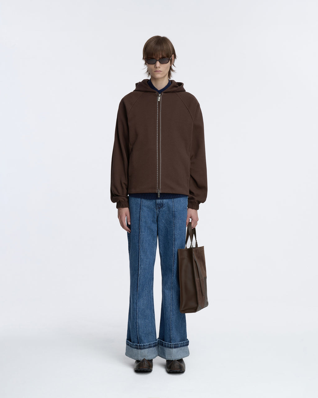 Ader Error - Hoodie zip-up Product. 21 (Brown) product image 2 | TRAB K-Fashion Australia