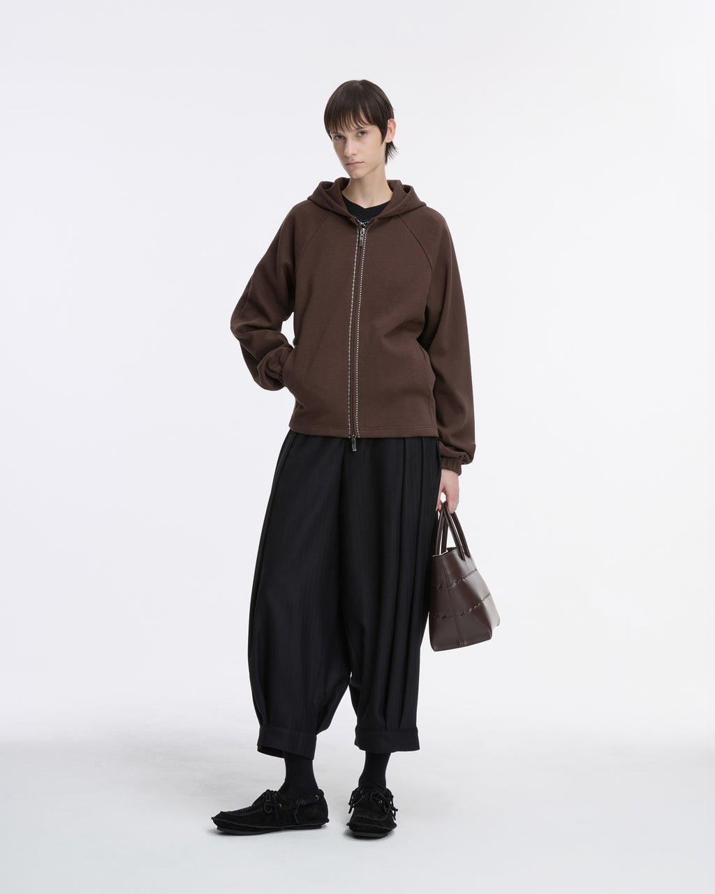 Ader Error - Hoodie zip-up Product. 21 (Brown) product image 5 | TRAB K-Fashion Australia