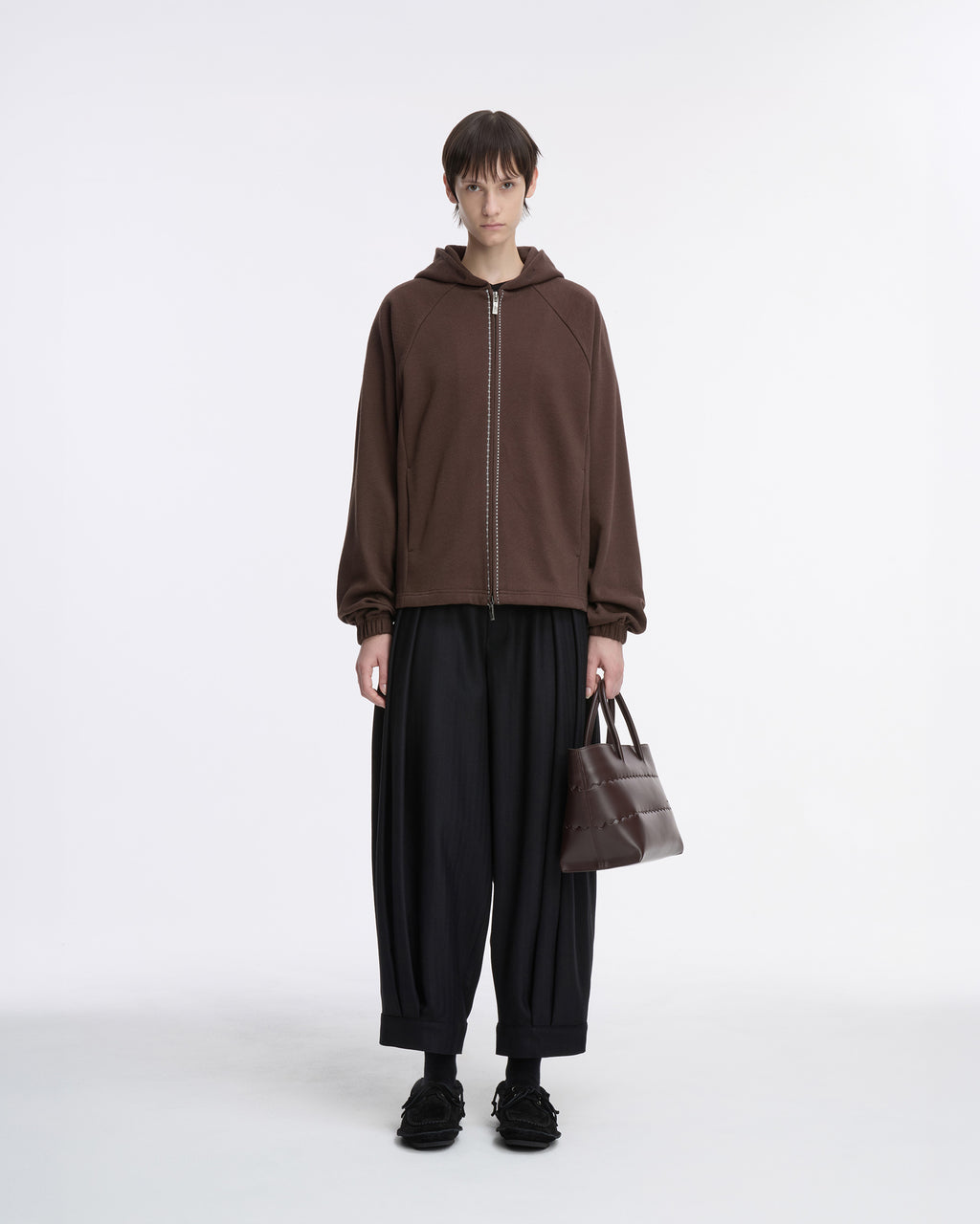Ader Error - Hoodie zip-up Product. 21 (Brown) product image 6 | TRAB K-Fashion Australia