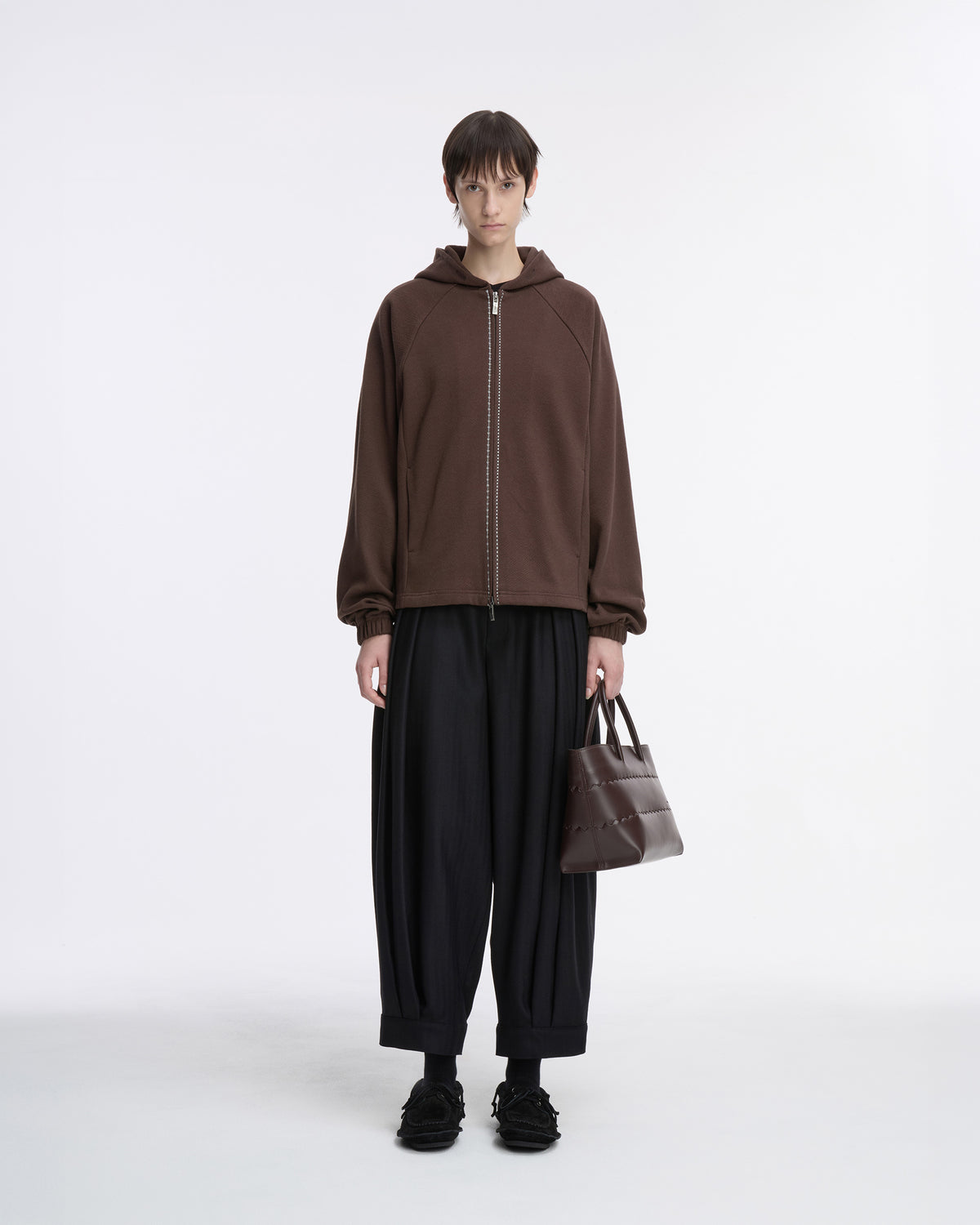 Ader Error - Hoodie zip-up Product. 21 (Brown) product image 6 | TRAB K-Fashion Australia