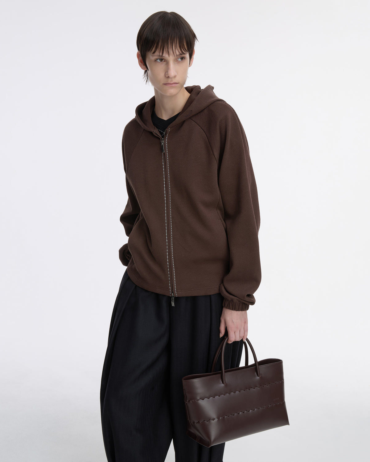 Ader Error - Hoodie zip-up Product. 21 (Brown) product image 8 | TRAB K-Fashion Australia