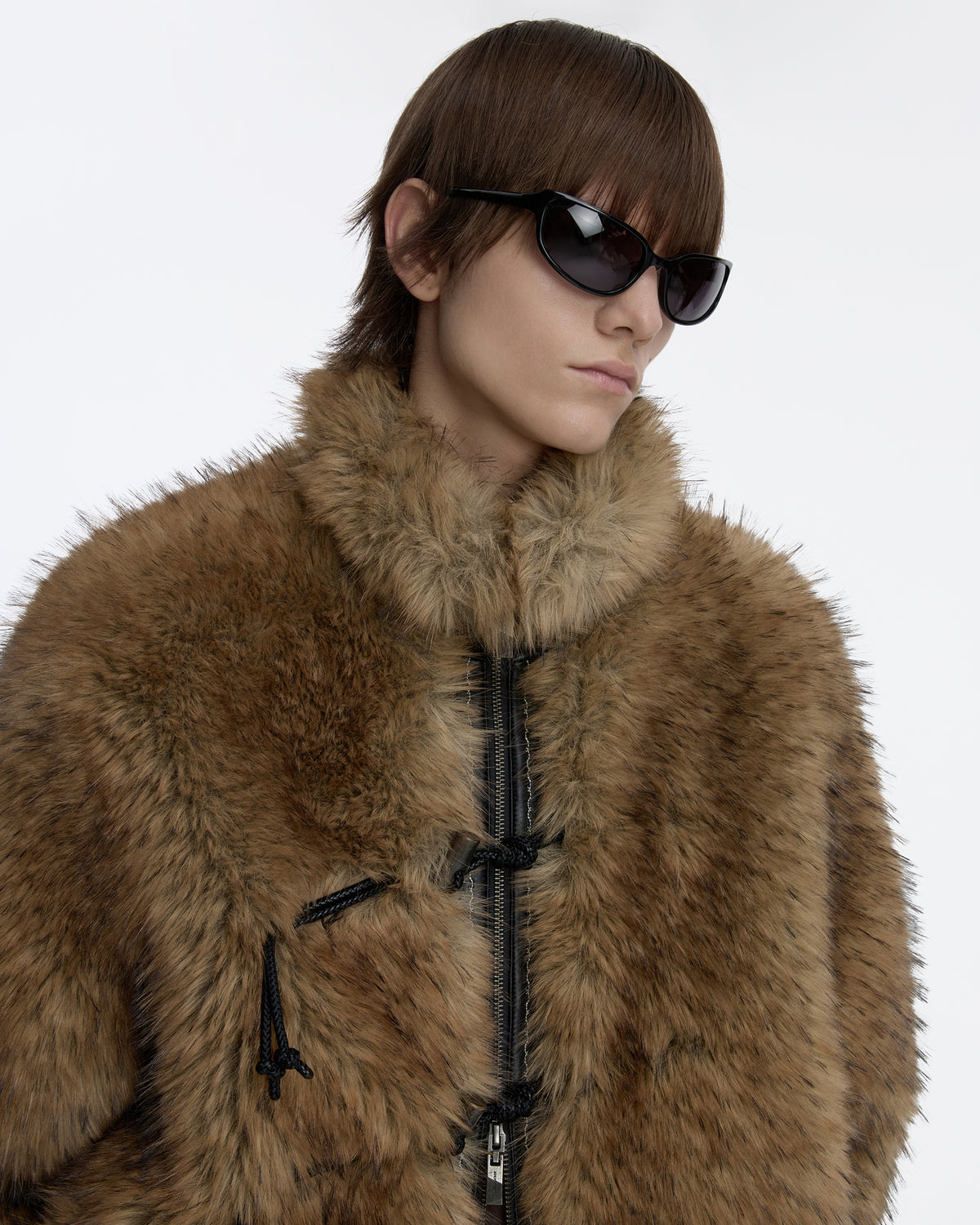 Ader Error - Fur Jacket Product. 13 (Brown) product image 4 | TRAB K-Fashion Australia