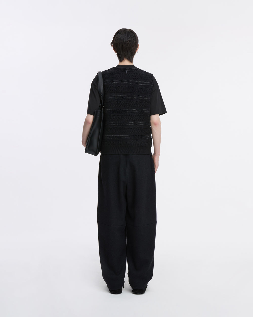 Ader Error - Knit Vest Product. 33 (Noir) product image 3 | TRAB K-Fashion Australia