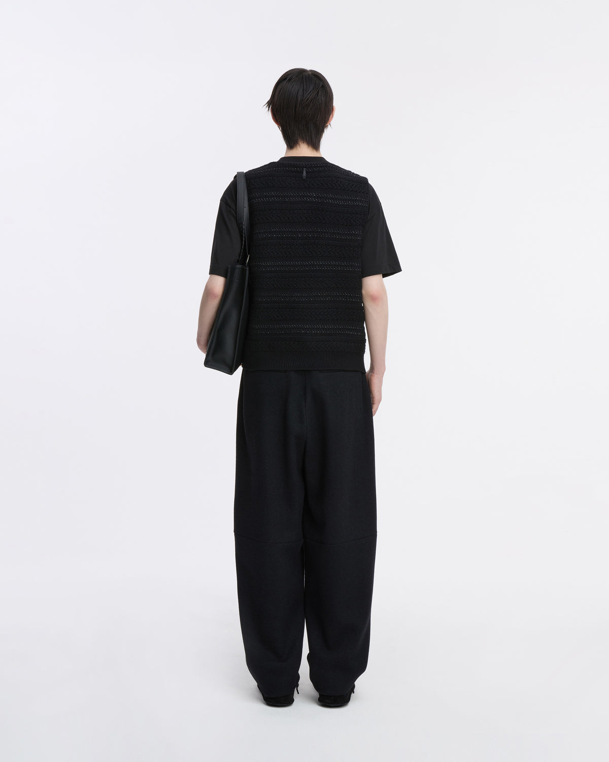 Ader Error - Knit Vest Product. 33 (Noir) product image 3 | TRAB K-Fashion Australia