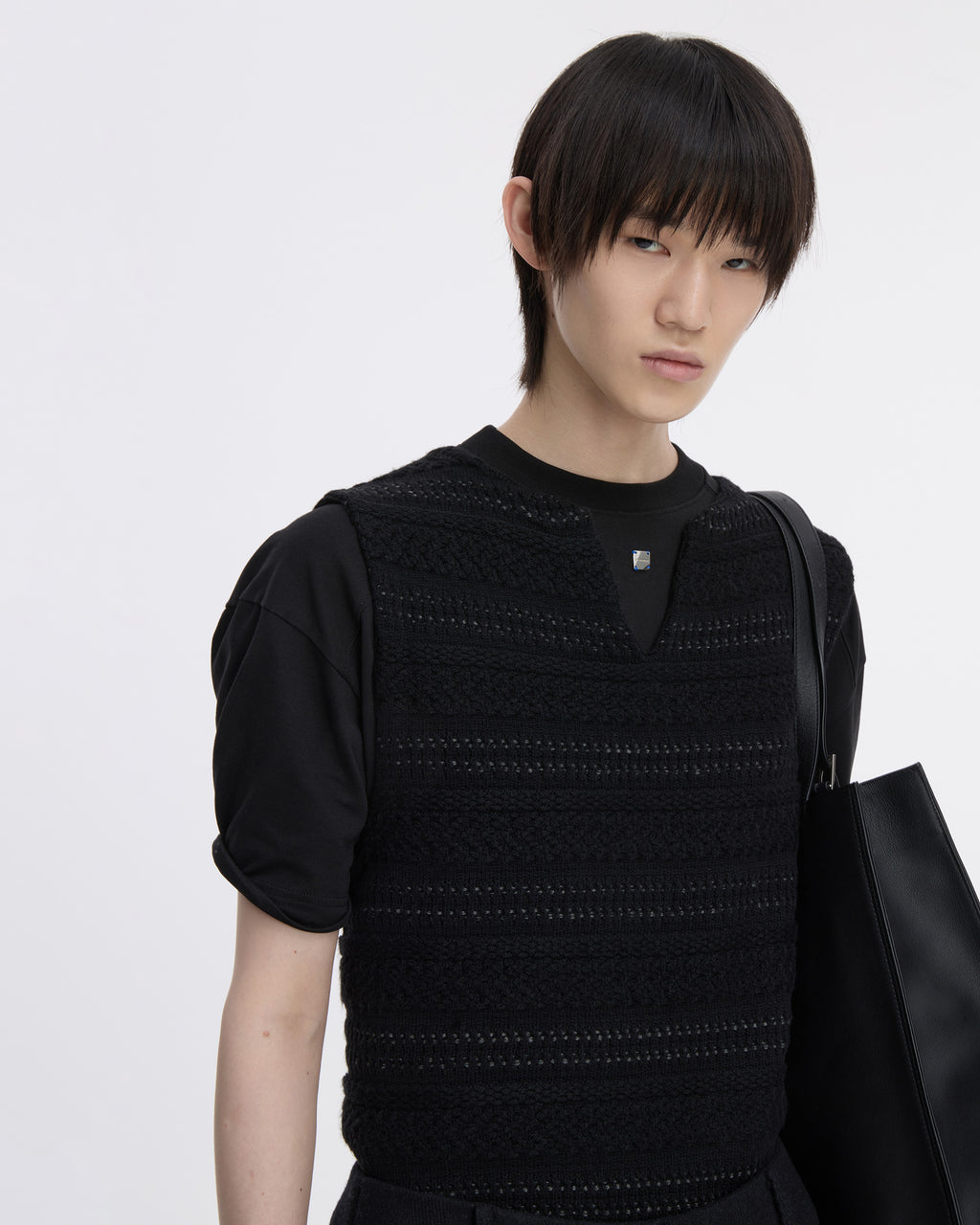 Ader Error - Knit Vest Product. 33 (Noir) product image 6 | TRAB K-Fashion Australia