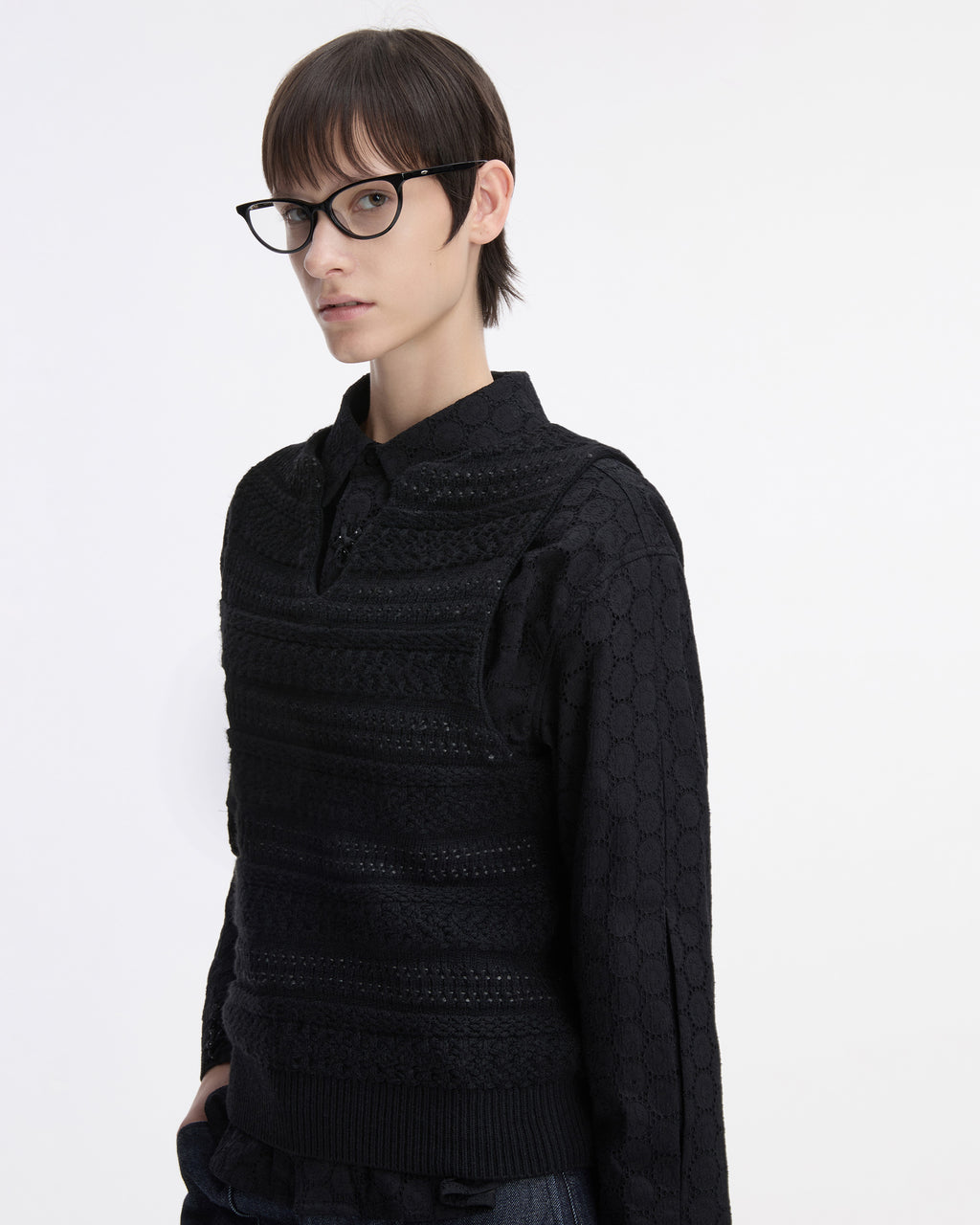 Ader Error - Knit Vest Product. 33 (Noir) product image 12 | TRAB K-Fashion Australia