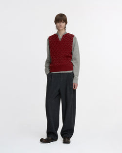 Ader Error - Knit Vest Product. 33 (Burgundy) product image 1 | TRAB K-Fashion Australia