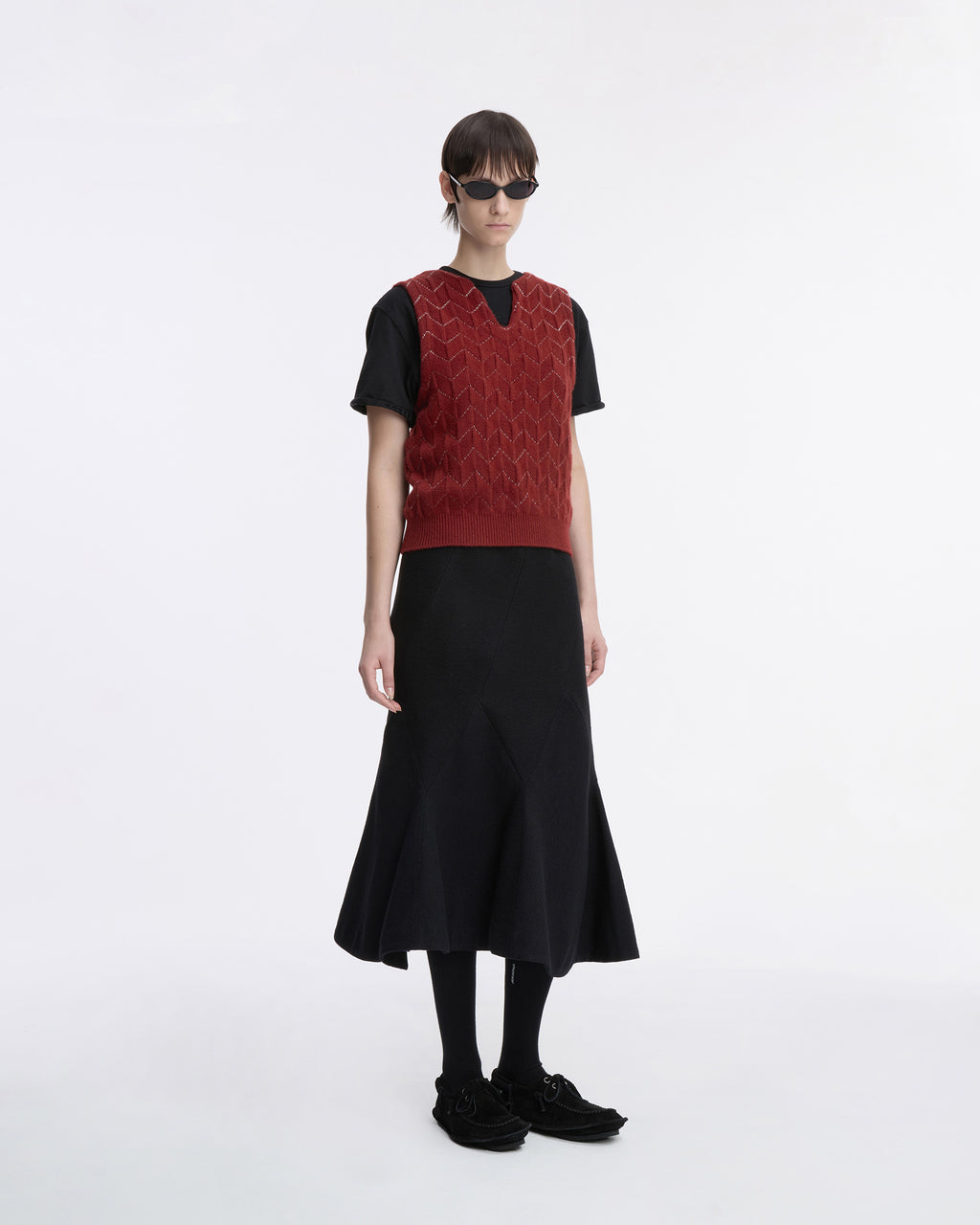 Ader Error - Knit Vest Product. 33 (Burgundy) product image 7 | TRAB K-Fashion Australia