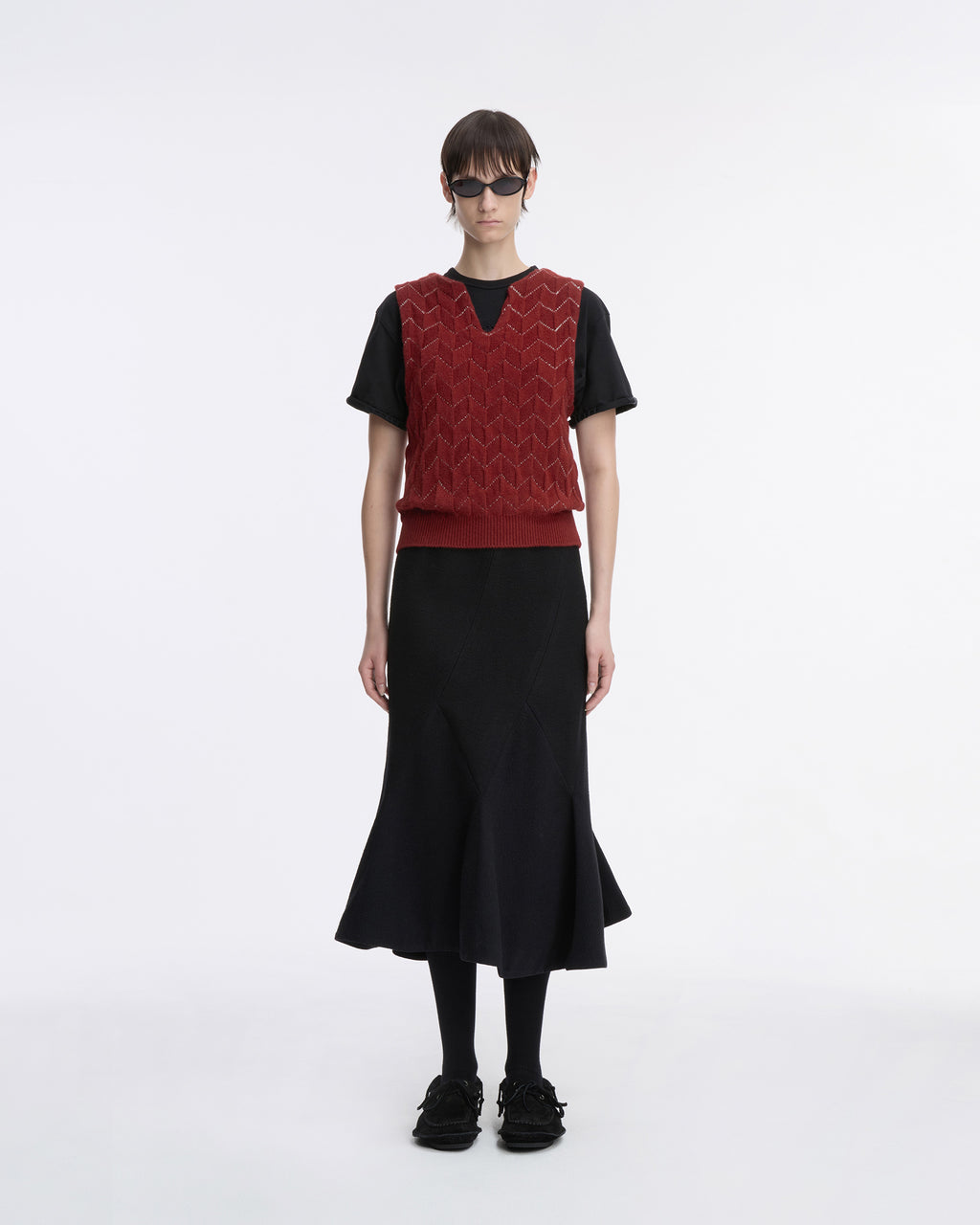 Ader Error - Knit Vest Product. 33 (Burgundy) product image 8 | TRAB K-Fashion Australia