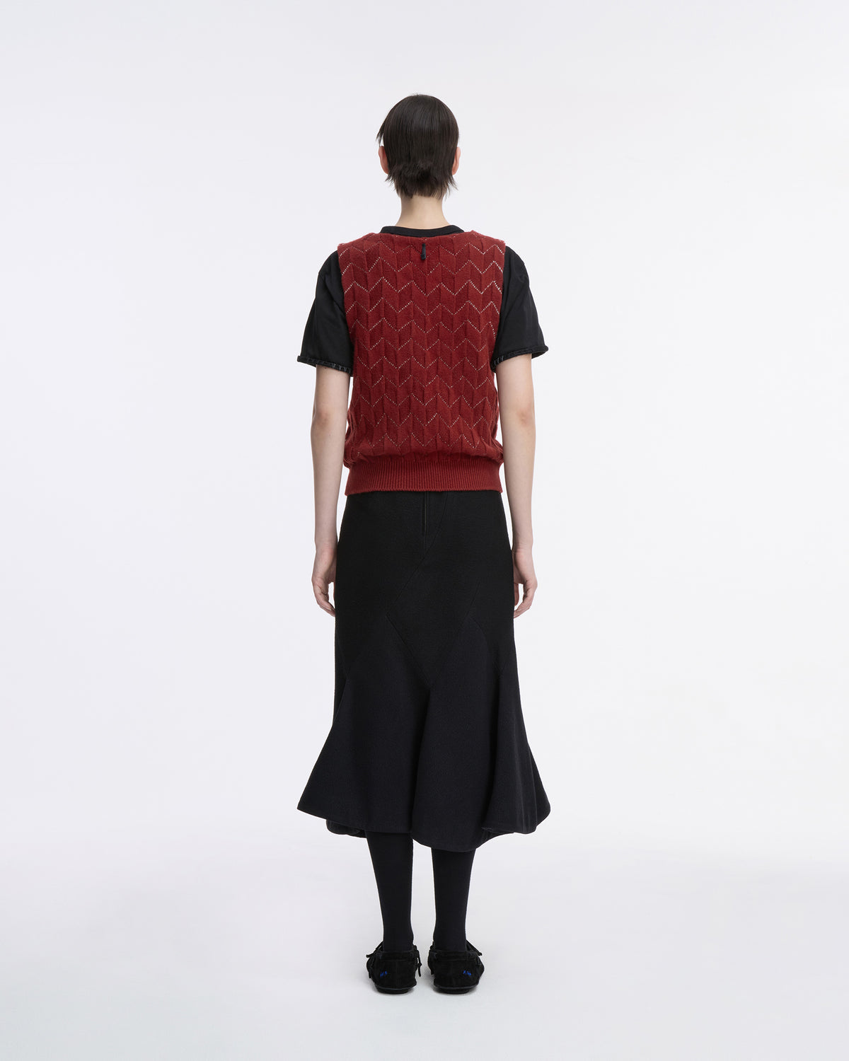 Ader Error - Knit Vest Product. 33 (Burgundy) product image 9 | TRAB K-Fashion Australia