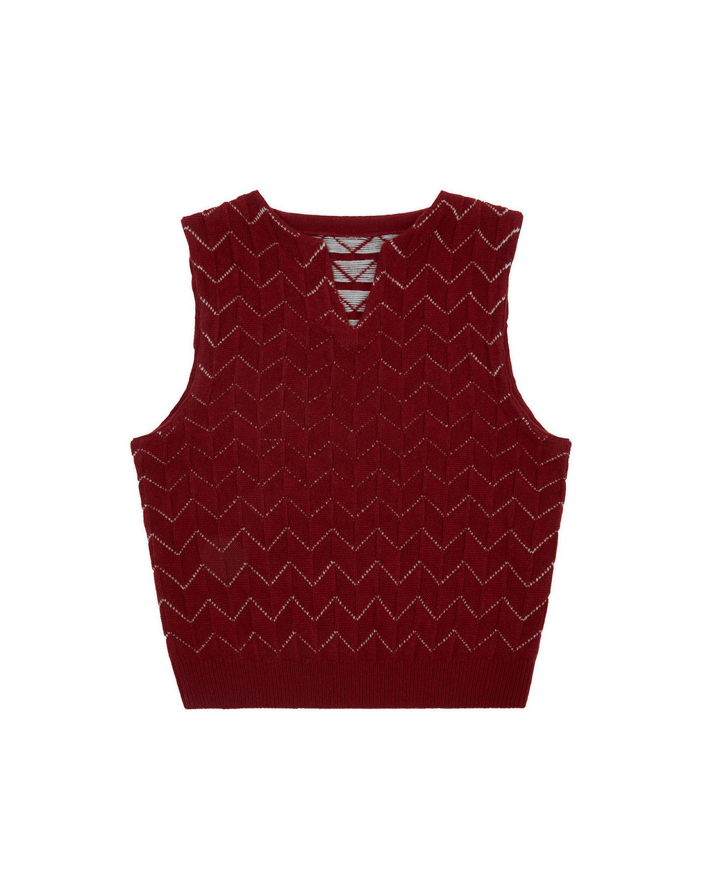 Ader Error - Knit Vest Product. 33 (Burgundy) product image 12 | TRAB K-Fashion Australia