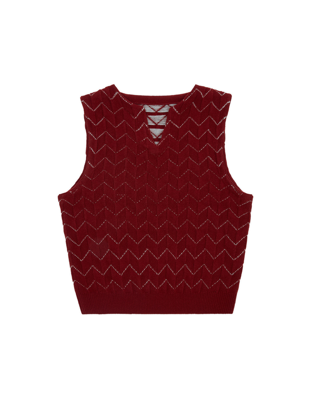 Ader Error - Knit Vest Product. 33 (Burgundy) product image 12 | TRAB K-Fashion Australia