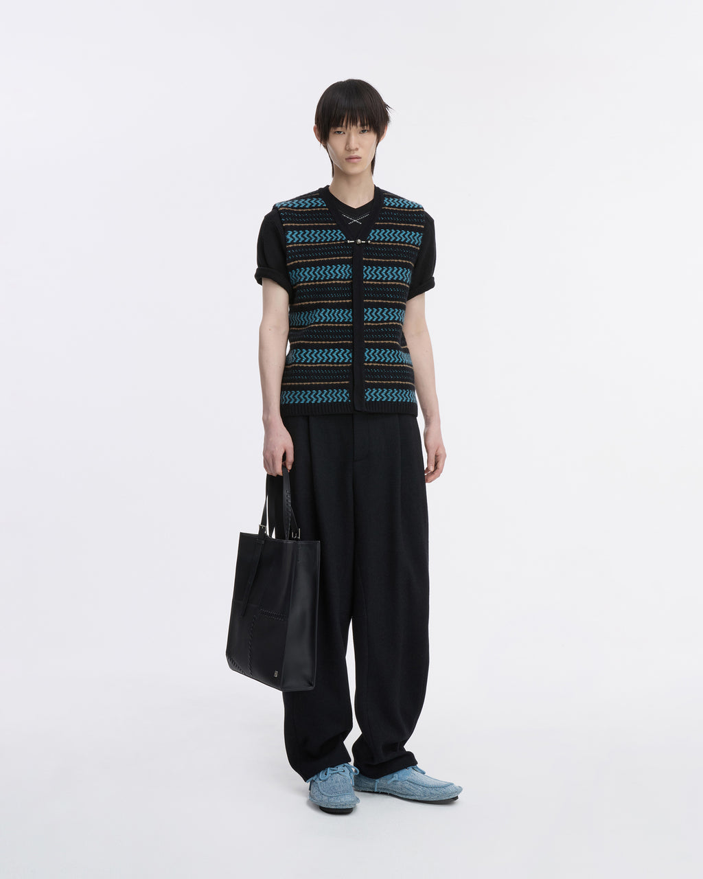 Ader Error - Knit Vest Product. 34 (Noir) product image 1 | TRAB K-Fashion Australia
