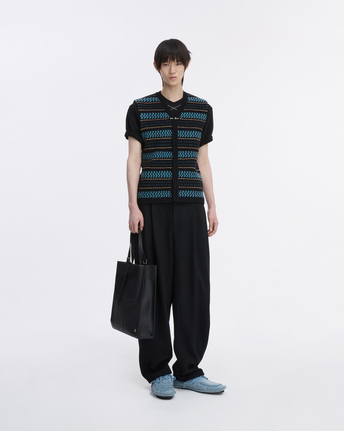Ader Error - Knit Vest Product. 34 (Noir) product image 1 | TRAB K-Fashion Australia