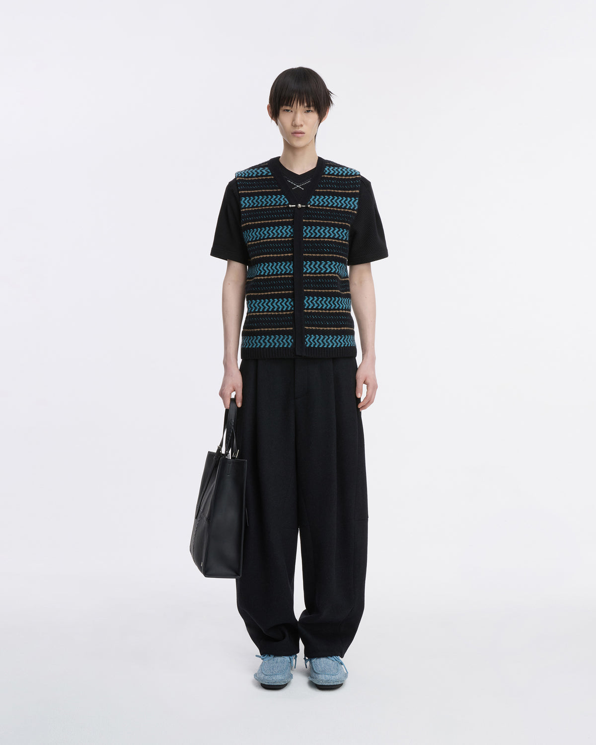 Ader Error - Knit Vest Product. 34 (Noir) product image 2 | TRAB K-Fashion Australia
