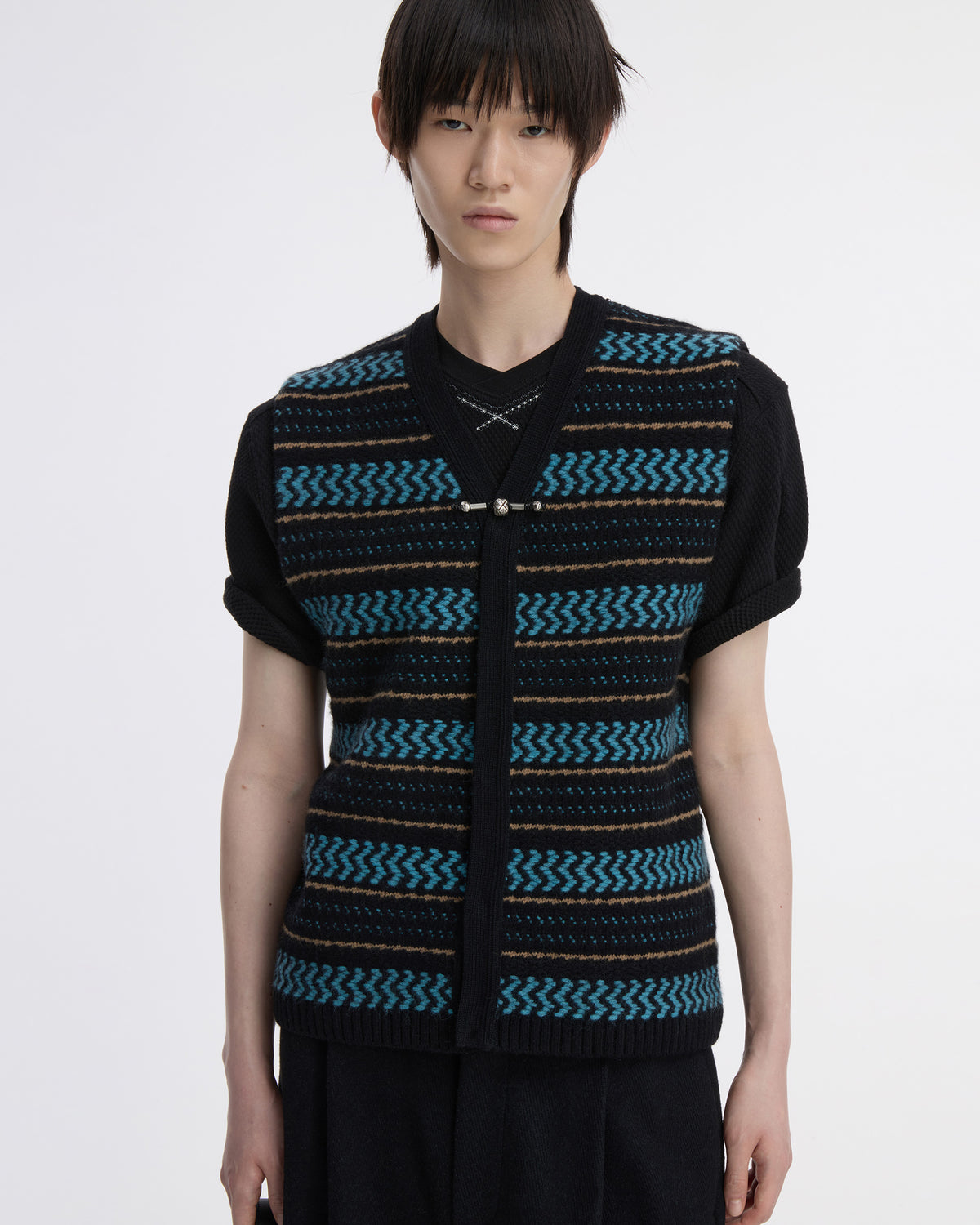 Ader Error - Knit Vest Product. 34 (Noir) product image 4 | TRAB K-Fashion Australia