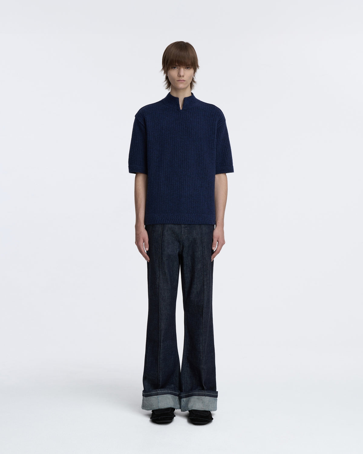 Ader Error - Half Sleeve Knit Product. 37 (Navy) product image 2 | TRAB K-Fashion Australia