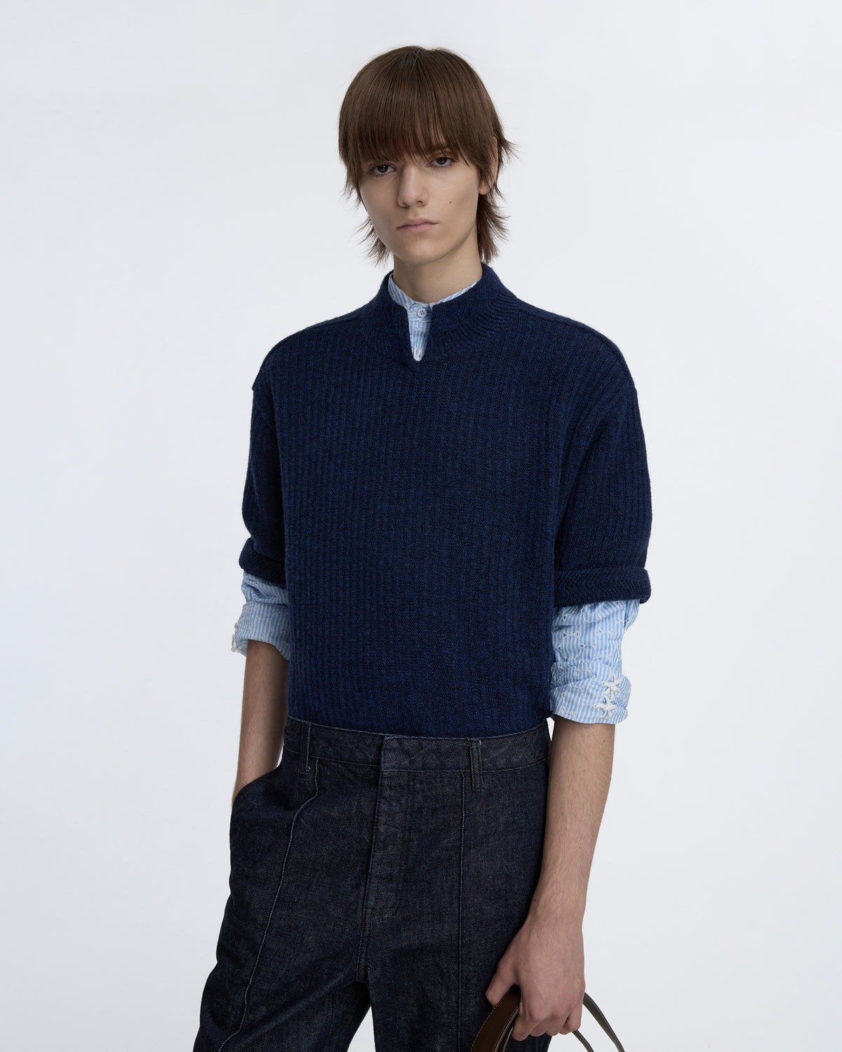 Ader Error - Half Sleeve Knit Product. 37 (Navy) product image 4 | TRAB K-Fashion Australia