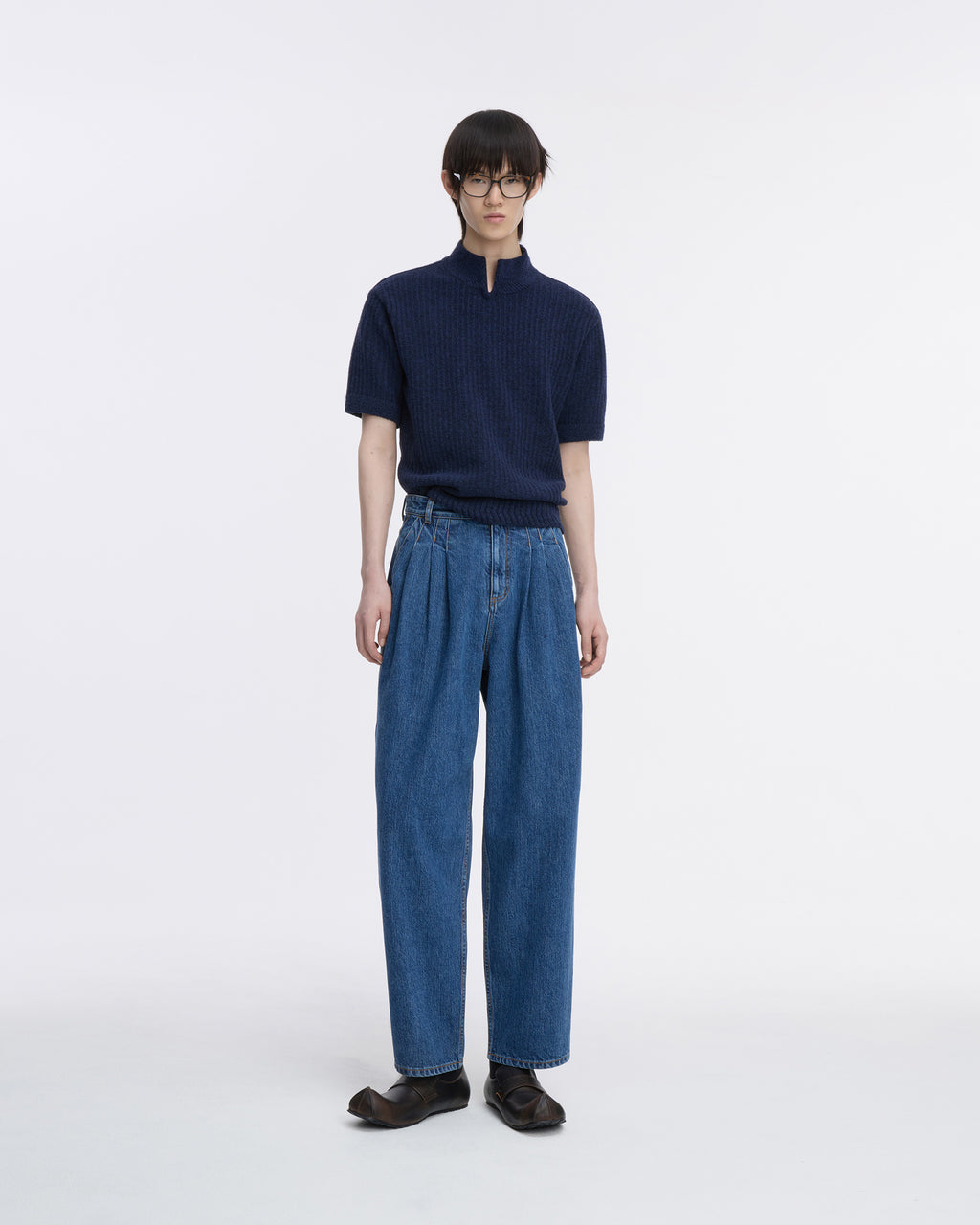 Ader Error - Half Sleeve Knit Product. 37 (Navy) product image 5 | TRAB K-Fashion Australia