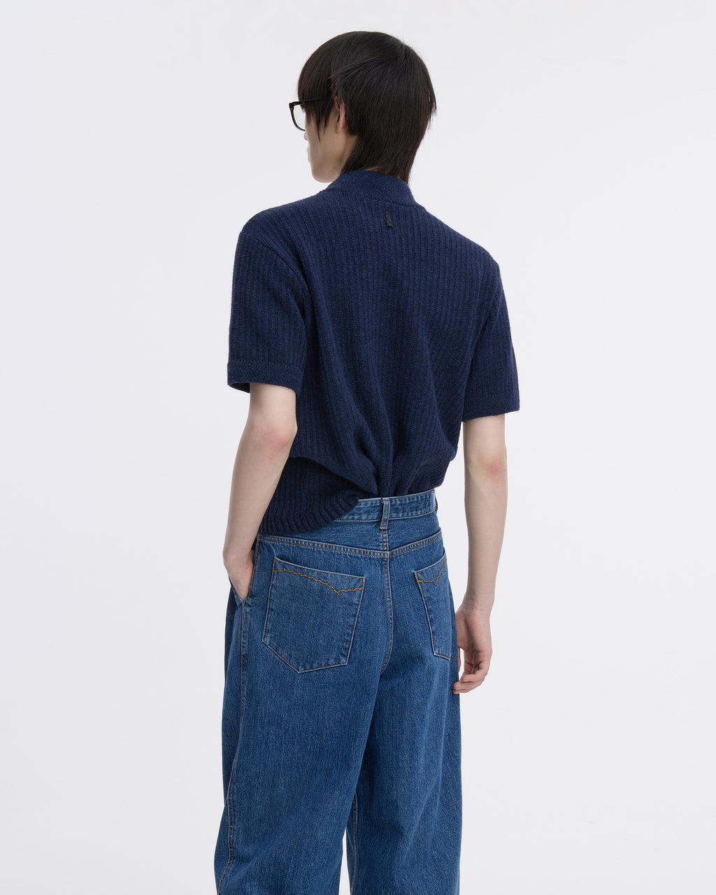 Ader Error - Half Sleeve Knit Product. 37 (Navy) product image 6 | TRAB K-Fashion Australia