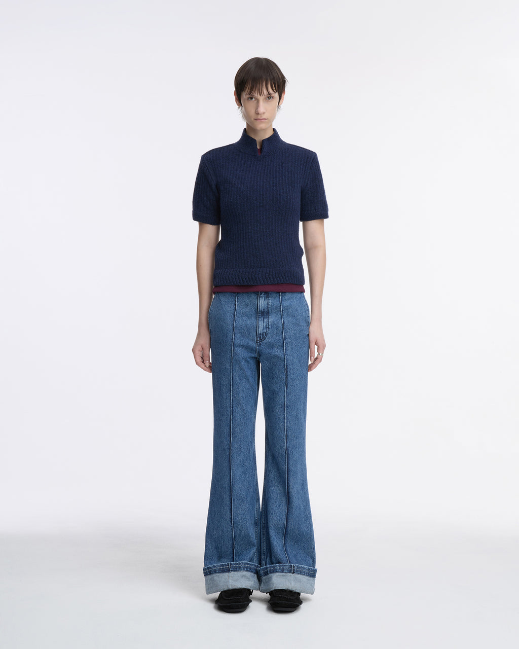 Ader Error - Half Sleeve Knit Product. 37 (Navy) product image 8 | TRAB K-Fashion Australia
