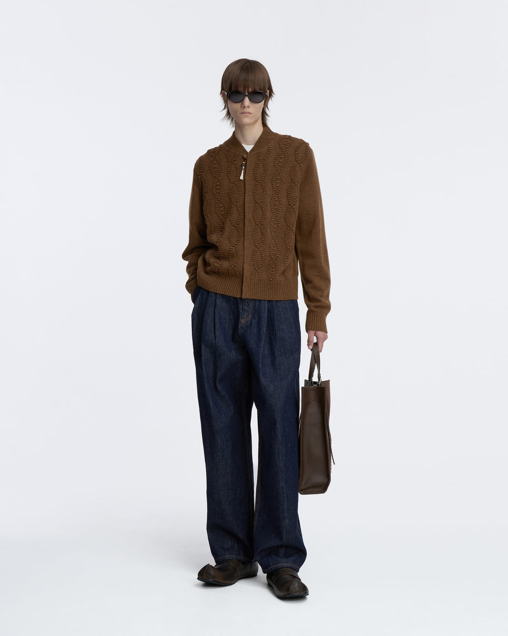 Ader Error - Cardigan Product. 38 (Brown) product image 1 | TRAB K-Fashion Australia