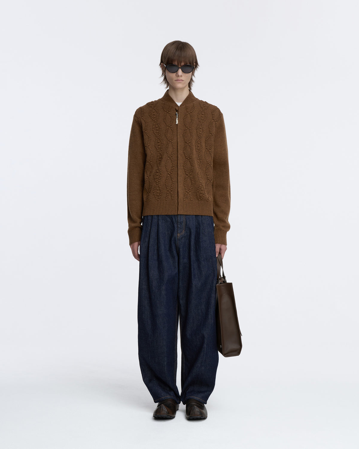Ader Error - Cardigan Product. 38 (Brown) product image 2 | TRAB K-Fashion Australia
