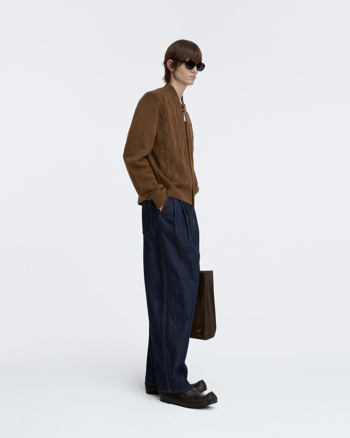 Ader Error - Cardigan Product. 38 (Brown) product image 4 | TRAB K-Fashion Australia