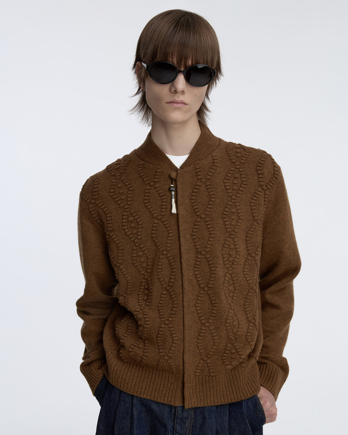 Ader Error - Cardigan Product. 38 (Brown) product image 5 | TRAB K-Fashion Australia