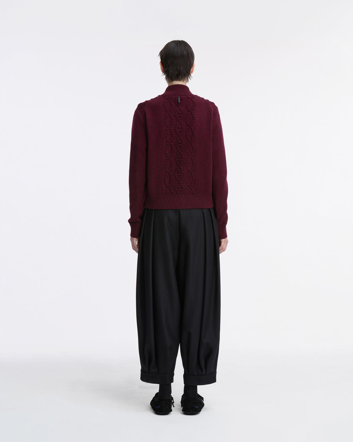 Ader Error - Cardigan Product. 38 (Burgundy) product image 8 | TRAB K-Fashion Australia
