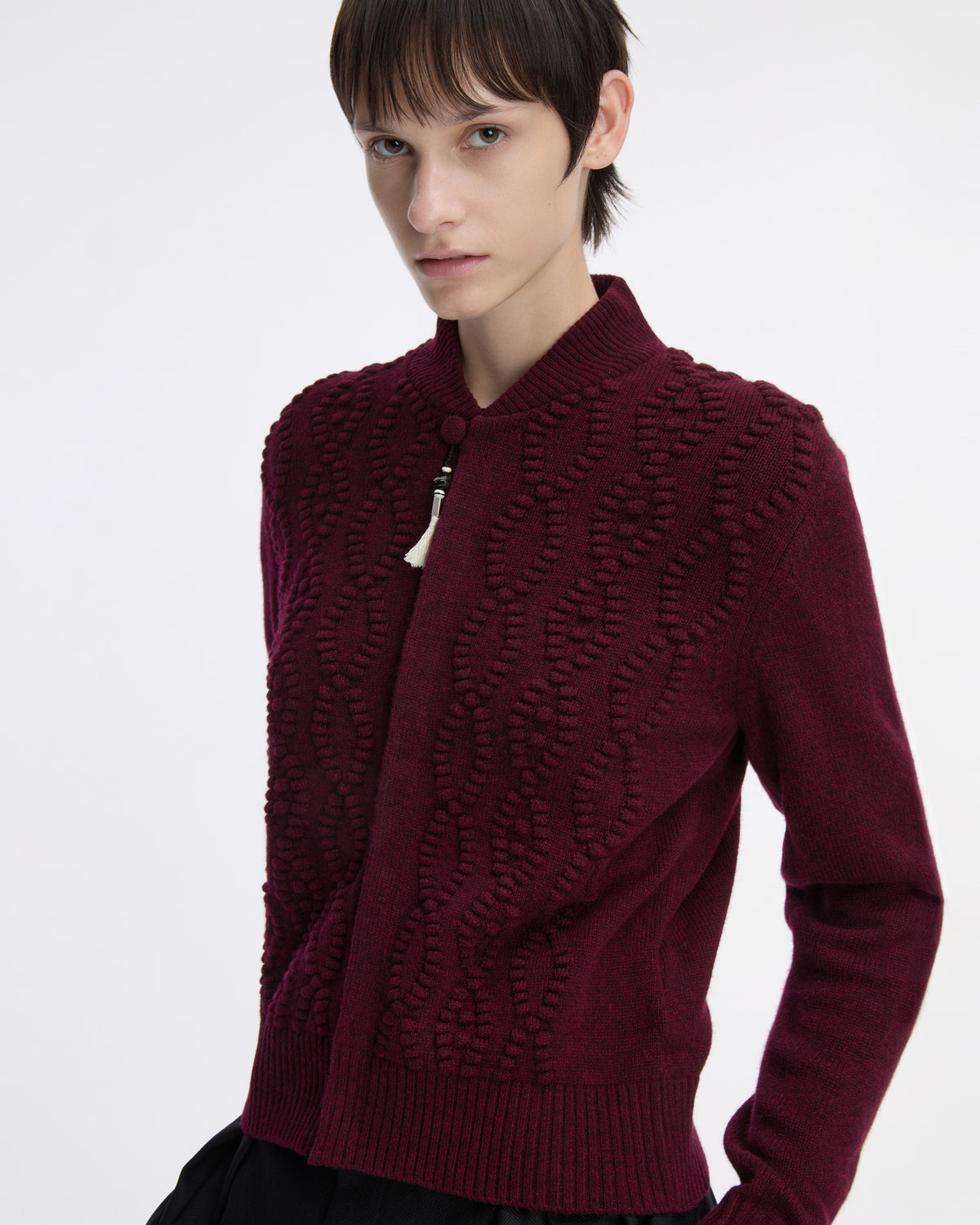 Ader Error - Cardigan Product. 38 (Burgundy) product image 9 | TRAB K-Fashion Australia