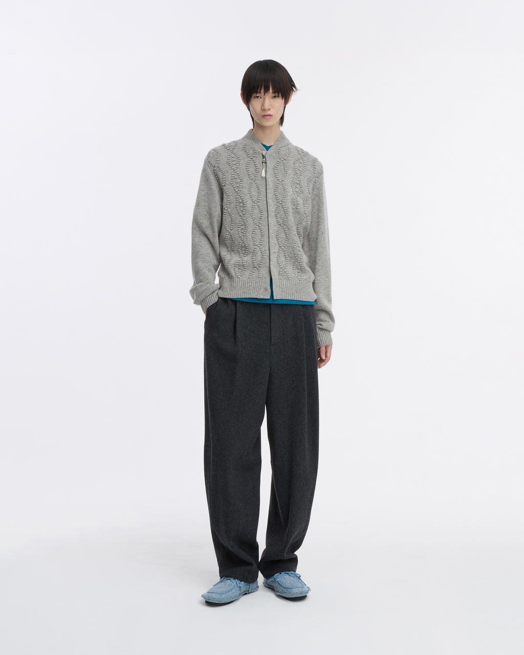 Ader Error - Cardigan Product. 38 (Grey) product image 1 | TRAB K-Fashion Australia