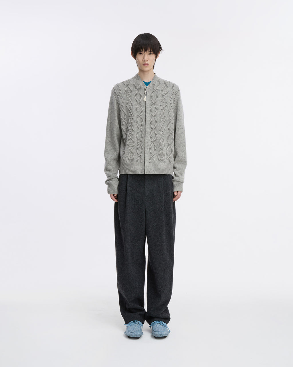Ader Error - Cardigan Product. 38 (Grey) product image 2 | TRAB K-Fashion Australia