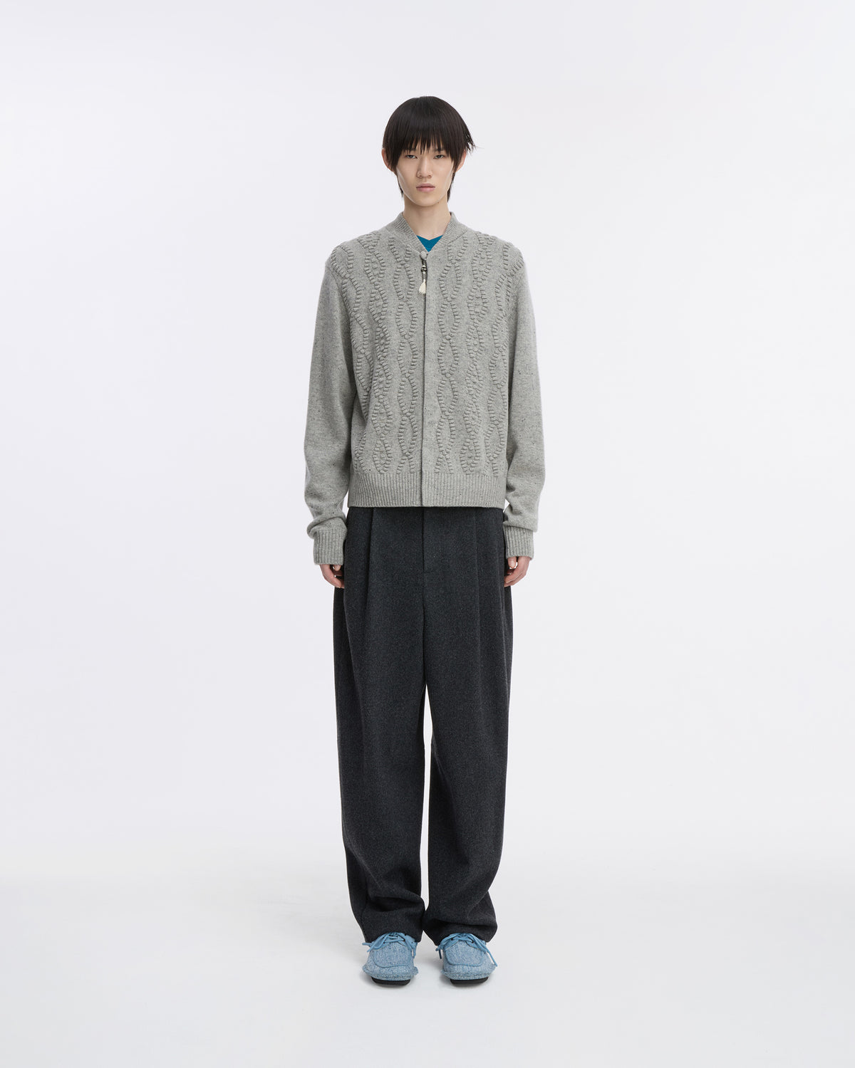 Ader Error - Cardigan Product. 38 (Grey) product image 2 | TRAB K-Fashion Australia